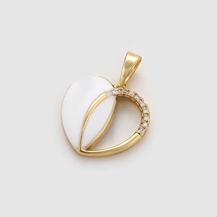 Harma Jewelry Radiant Harmony Heart Necklace - everyday minimalist 18K gold plated necklace for women