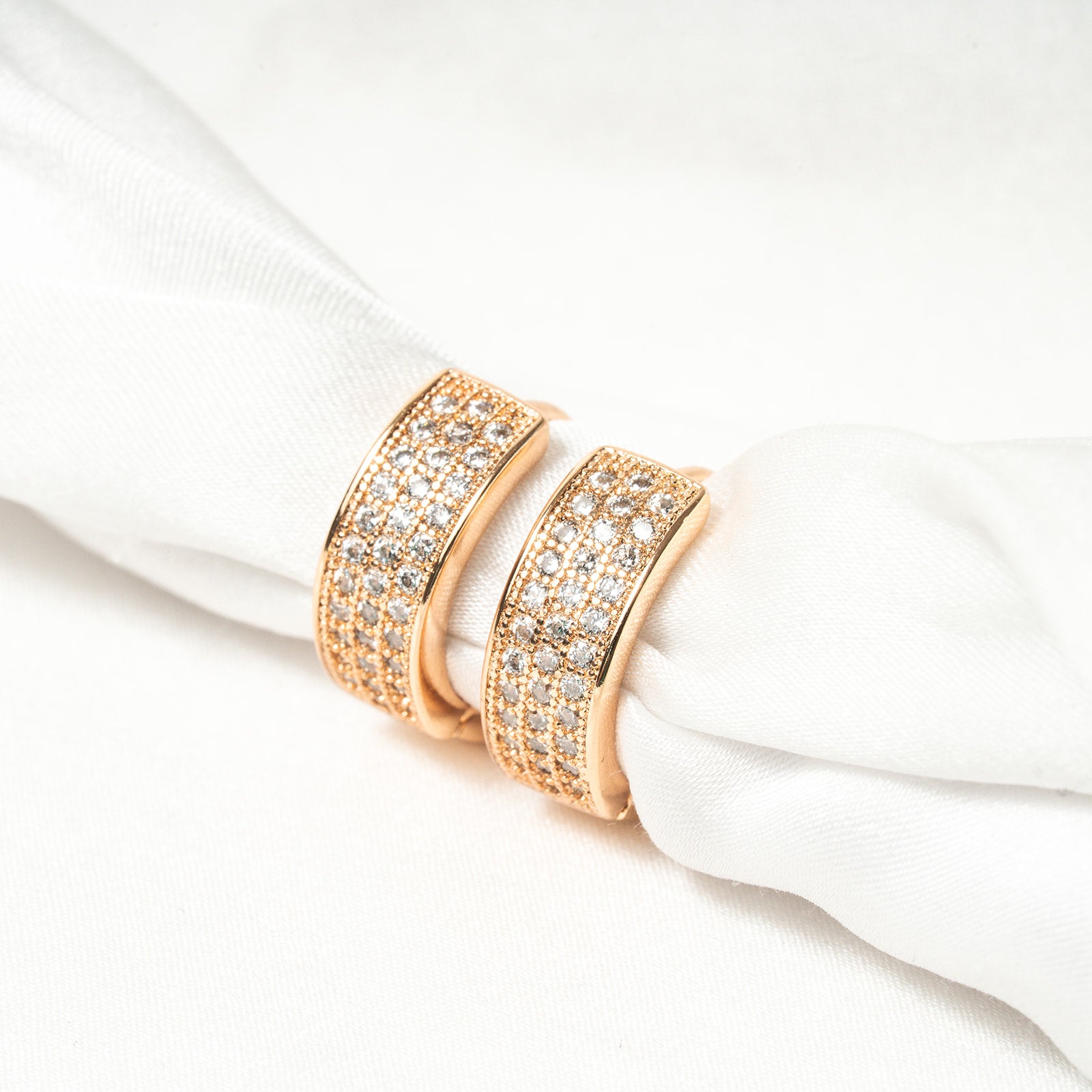 Harma Jewelry Sunbeam Hoop Earrings - summer golden glow 18K gold plated earrings for women