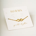 Harma Timeless Sparkling Infinity Bracelet gold plated 