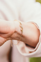 Harma Timeless Sparkling Infinity Bracelet gold plated 