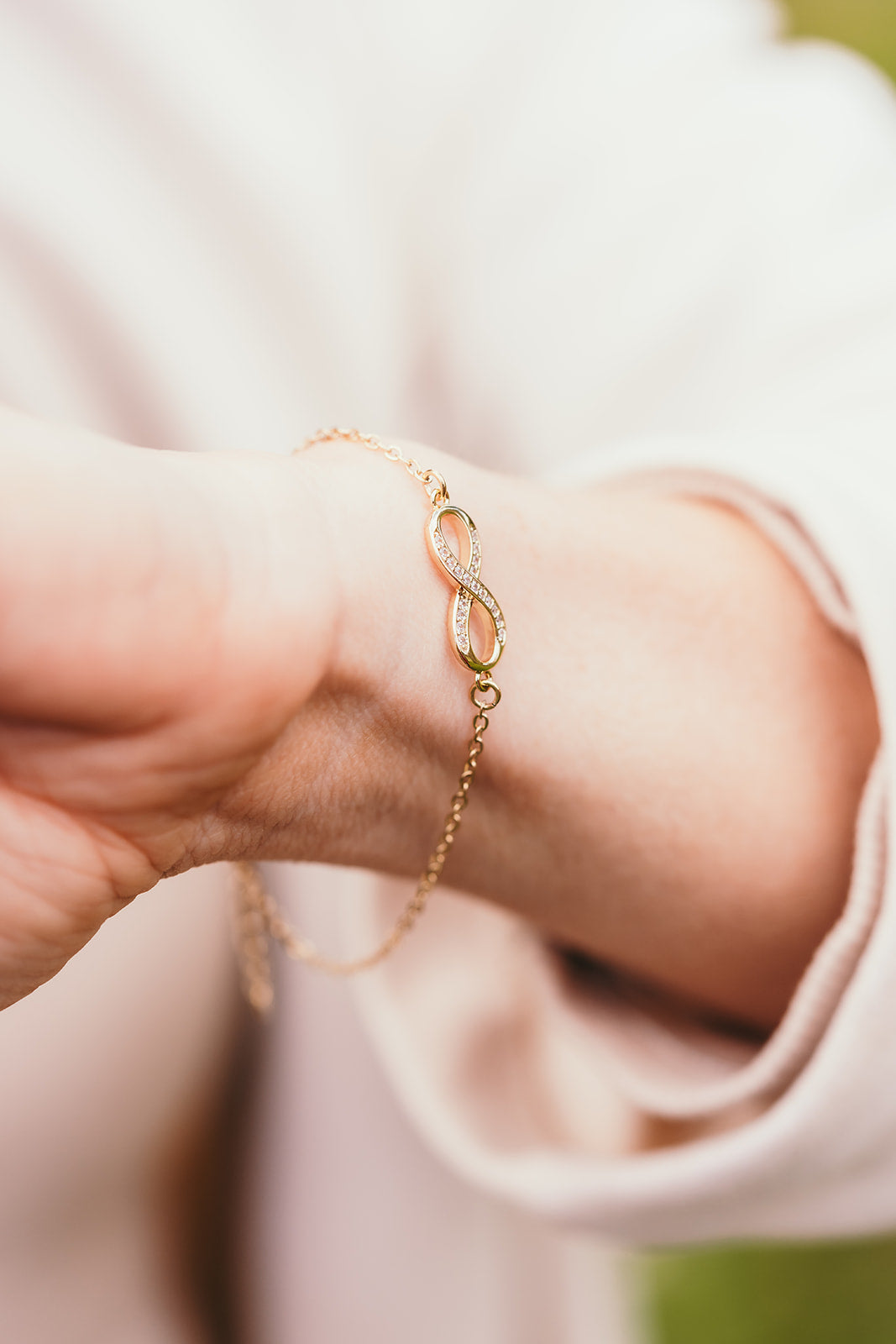 Harma Timeless Sparkling Infinity Bracelet gold plated 