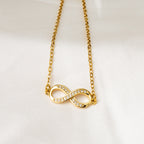 Harma Timeless Sparkling Infinity Bracelet gold plated 