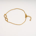 Harma Timeless Sparkling Infinity Bracelet gold plated 