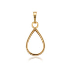 Harma minimal 18k gold plated droplet teardrop necklace 18k gold plated hypoallergenic and waterproof. Harma jewelry Gold Plated 18K Minimalist Teardrop Necklace. 
