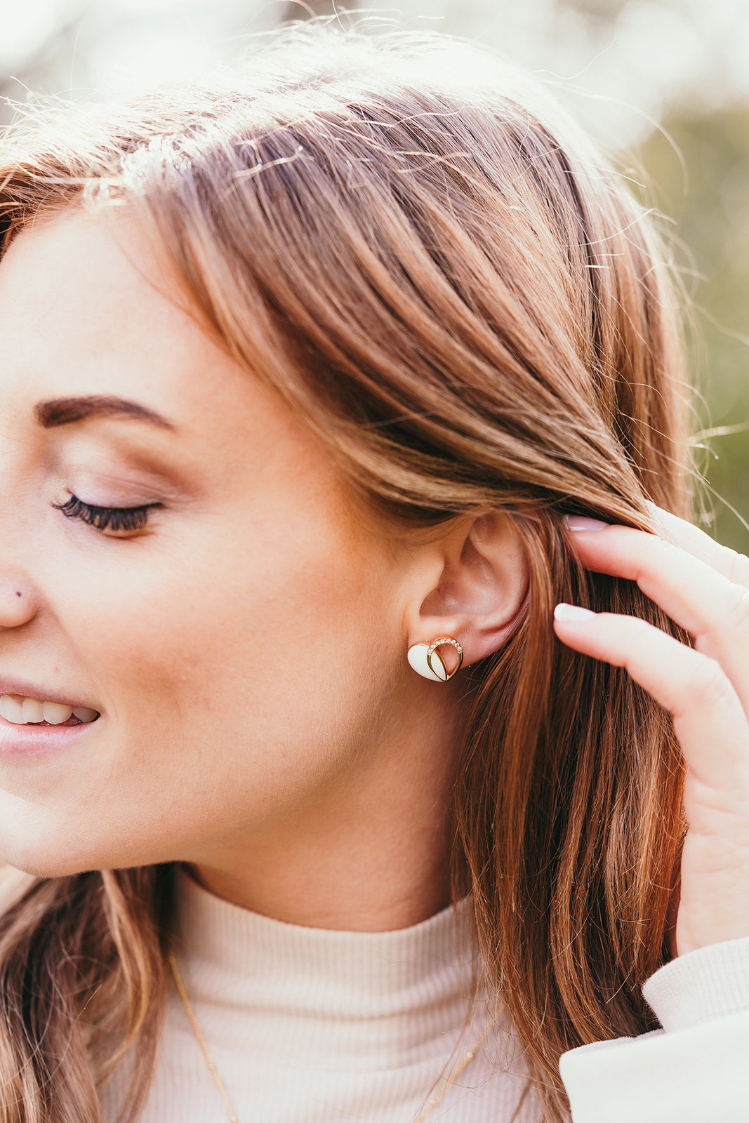 Harma jewelry Radiant Harmony Heart Studs