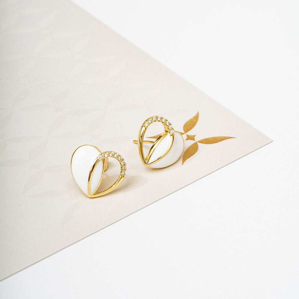 Harma jewelry Radiant Harmony Heart Studs