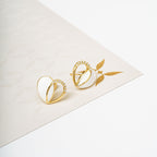 Harma jewelry Radiant Harmony Heart Studs