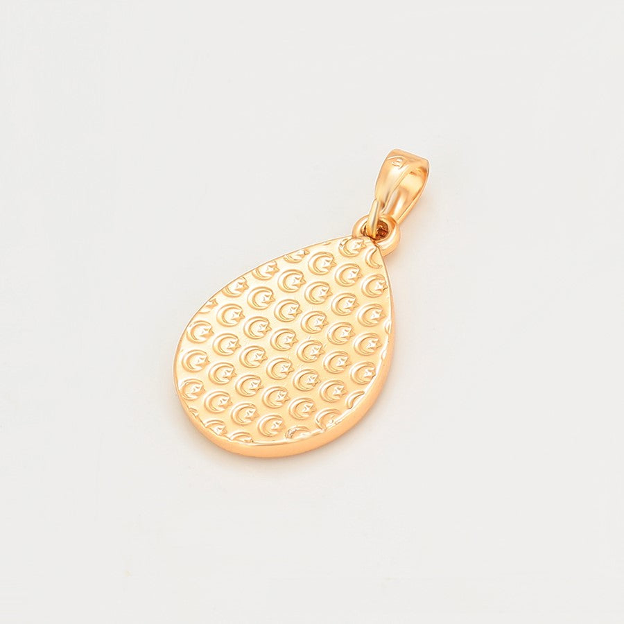 Harma Jewelry 18k gold plated Gracious God Gold Teardrop Necklace. Harma jewelry Allah 18k Gold Plated Teardrop Necklace