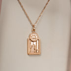 Harma Jewelry Holy Mosque Allah Necklace - faith-inspired 18K gold plated necklace for women. Harma jewelry divine Holy Mosque Allah Necklace Gold Plated 18k.