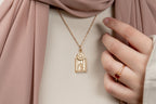 Harma Jewelry Holy Mosque gold tone Allah Necklace. Harma jewelry divine Holy Mosque Allah Necklace Gold Plated 18k.