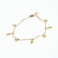 Harma Jewelry I Am Light Feather Bracelet - everyday minimalist 18K gold plated bracelet for women