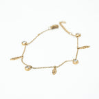 Harma Jewelry I Am Light Feather Bracelet - everyday minimalist 18K gold plated bracelet for women