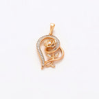 Harma Jewelry Enchanted Heart and Rose Necklace - everyday minimalist 18K gold plated necklace for women