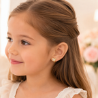 Harma Girls Flutter Sparkle Hoop Earrings