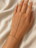 Golden Meadow Beaded Hand Chain