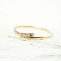 Harma Jewelry I Am Whole Again Bangle Bracelet - everyday minimalist 18K gold plated bracelet for women