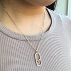 Harma jewelry 18k gold plated Selfless Love Heart Zirconia Necklace