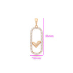 Harma jewelry 18k gold plated Selfless Love Zirconia Necklace