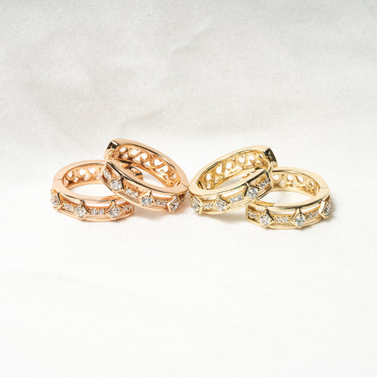 Solstice Spark Hoop Earrings