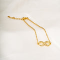 Harma Jewelry Harma Essential Timeless Sparkling Infinity Bracelet - fall cozy elegance 18K gold plated bracelet for women