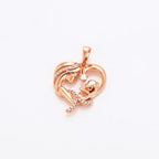 Harma Jewelry Wholehearted Mom & Baby Necklace - everyday minimalist 18K gold plated necklace for women