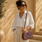 Palestinian Tatreez Crossbody Bag – Handmade Embroidered Shoulder Purse