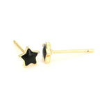 Harma Jewelry Stars on the Horizon Stud Earrings - everyday minimalist 18K gold plated earrings for women