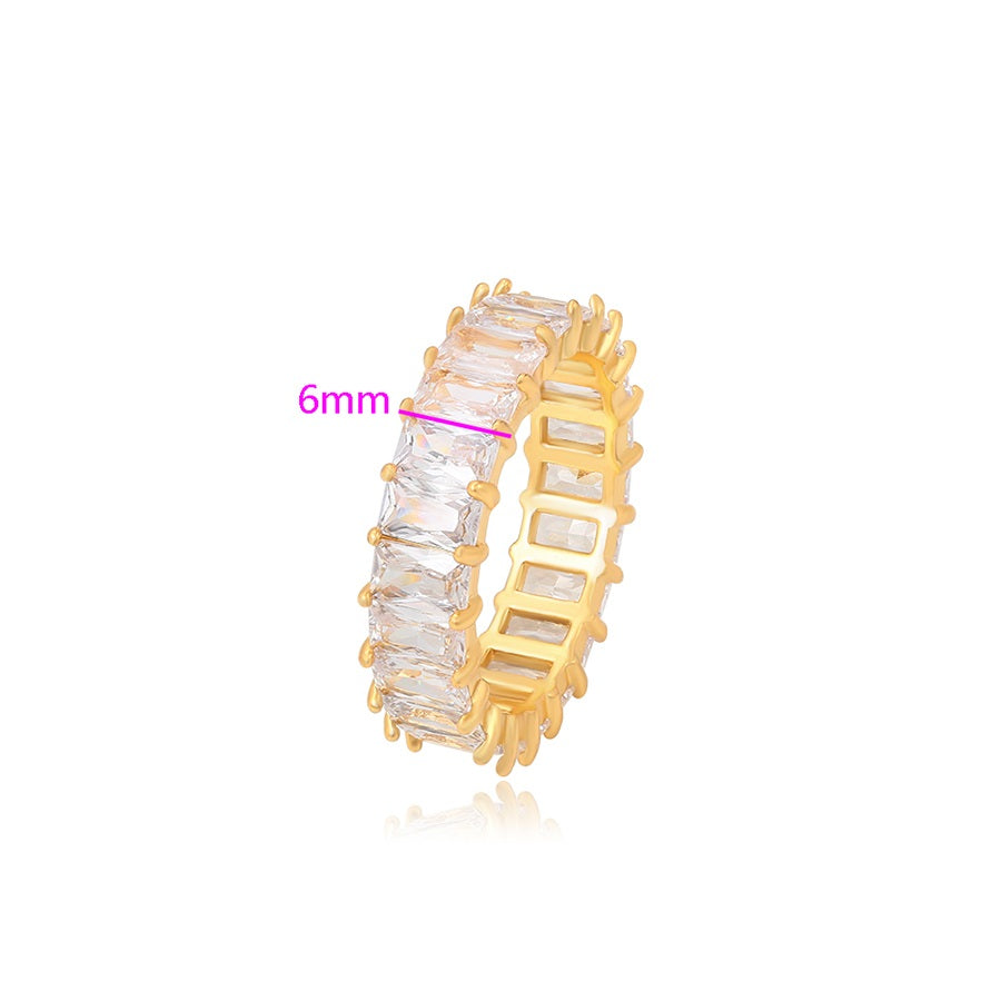 Gold Baguette Eternity Band - HARMA