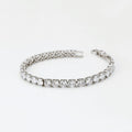 Harma Jewelry Mystical Silver Tennis Bracelet - bold statement black 18K gold plated bracelet for women