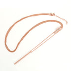Harma Jewelry divine collection 14k gold plated Glorious Bar and Spike Double Necklace
