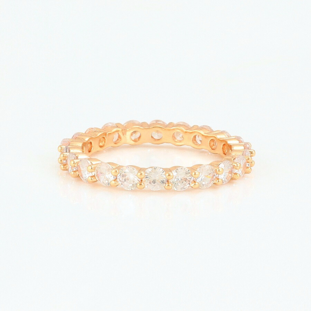 Harma Jewelry divine collection 18k gold plated Gold Brilliant Eternity Band