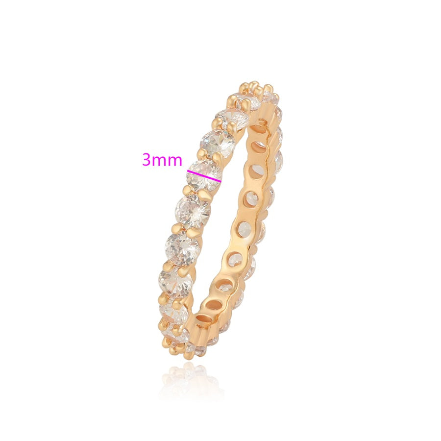 Harma Jewelry divine collection 18k gold plated Gold Brilliant Eternity Band