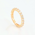 Harma Jewelry Gold Brilliant Eternity Band - faith-inspired 18K gold plated rings for women
