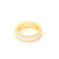 harma jewelry divine collection 24k gold plated Gold Baguette Eternity Band